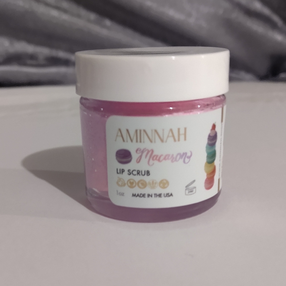 Amminah Macarron Lip Scrub  Natural Ingredients NEW